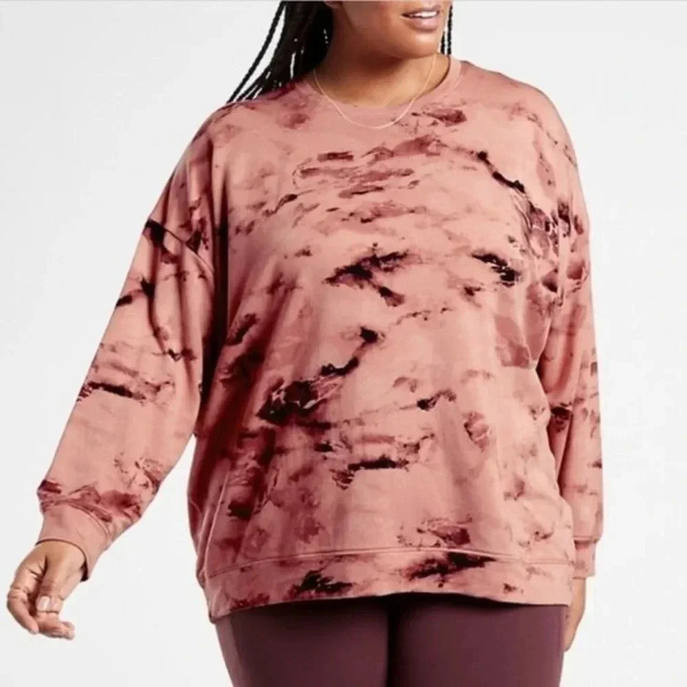 Athleta 3X pullover sweatshirt modal Palermo balance long sleeve top tencel